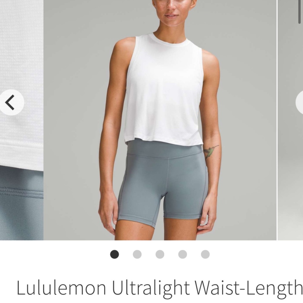 Lululemon Ultra light waist length tank 12